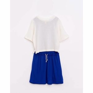 NWT Bellerose Klein Blue Layered Abal Dress